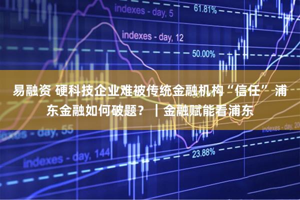 易融资 硬科技企业难被传统金融机构“信任” 浦东金融如何破题?|金融赋能看浦东