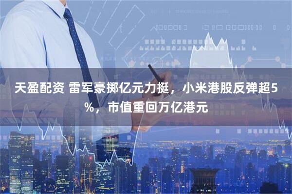 天盈配资 雷军豪掷亿元力挺，小米港股反弹超5%，市值重回万亿港元